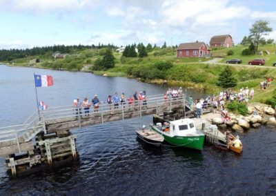 Tor Bay Acadien Society - Tor Bay Acadien Society - 2016 Festival Savalette: Nervous Spectators viewing the tense duck race