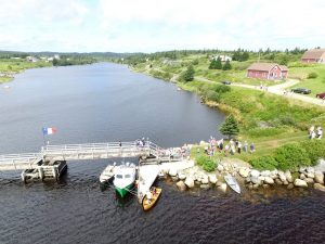 Tor Bay Acadien Society - 2016 Festival Savalette: Tintamarre finish line – Footbridge and the annual duck race